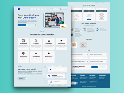Company Profile companyprofile design indonesia juniordesigner popular populardesign trend ui userinterface webdesign