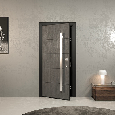 Door Contextualized 3d architecture cgi design door interior render rendering still life