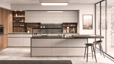 BOXI Kitchen 3d architecture cgi design interior kitchen rendering