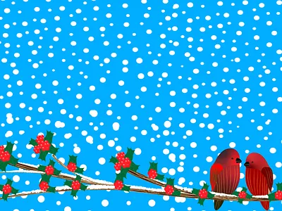 Love Birds bird birds design illustration trees