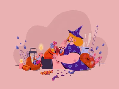 Happy Halloween! animation character design design holidays illustration procreate web