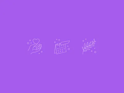 Unused calendar design hand heart icon icons illustration leaf sketch vector