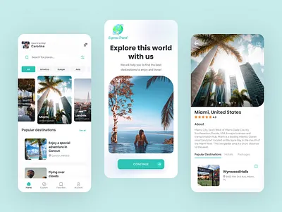 Express travel - design app adobe xd app design appdevelopment apps apps design dailyui destinations figma interface travel trip trips ui uidesign uidesigner uidesigns uitrends uiux userexperience userinterface
