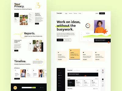 The Track job home page design dashboard design home home page home page design landing landing page landing page design product page product page design ui uiux user experience user interface ux web web site design webiste website