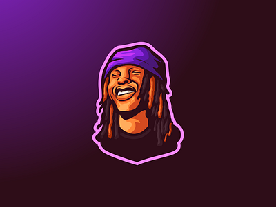 king von brand branding design emblem forsale illustration king von kingvon logo sport ui vector