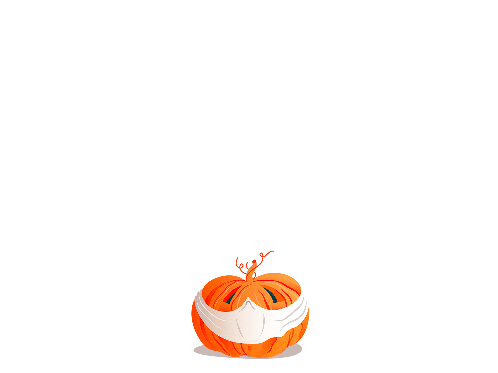 HOPPING PUMPKIN design illustration