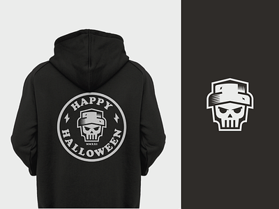 Halloween Logo Design agency aveiro brand branding branding agency design design agency design grafico graphic design halloween logo logodesign logotype portugal romeu pinho skull skulls thunder district