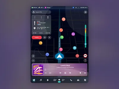 Car HMI Navigation 汽车导航 automotive car car trends china china car chinese market creative figma hmi hmi trends inspiration navigation trends ui