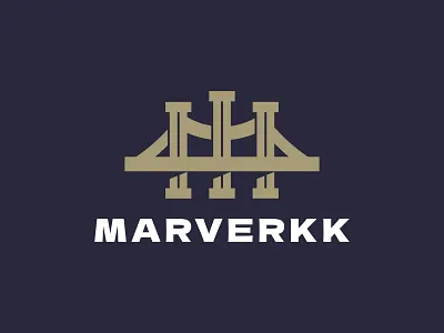 Bridge + M / III Logo brand brand identity branding bridge company construction design estate i identity iii initial letter logo logo design logo designer m stong