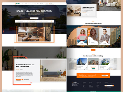Real Estate Landing Page Template Design agency website architechture creative design design designerforux graphic design home house landing page landing page design property realestate template design ui ui design uiux design uiux designer ux web design web template design