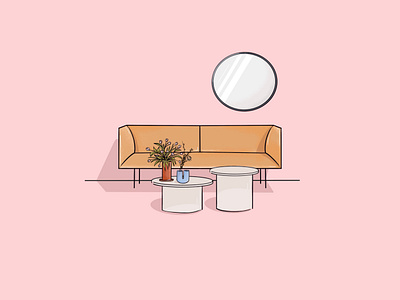 Scandi Daydreams 🌾 design furniture icon iconography illustration illustrator interior minimal modern modern design vector