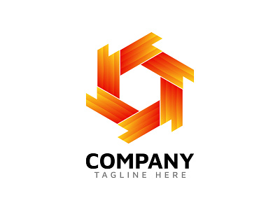 Hexagone LogoMark branding colorfull cubelogo flat grid logo hexagone logo logo design logomark modernlogo professional logo randidentity vector yellow