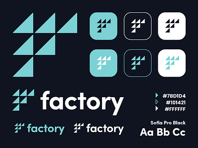 Factory Logo Redesign b2b behance branding branding and identity design dribbble dribbble pro freelance freelancer identity logo logo design logo redesign minimal modern modern logo rebrand redesign saas tech