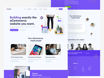 WooCommerce Redesign clean cleanui commerce e commerce ecommerce landing page landingpage ui ux web design webdesign website woocommerce