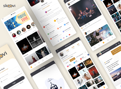 Skoovi - Social media platform app app design application application design branding design graphic design illustration logo platform social ui ui kit design ui ux ux vector