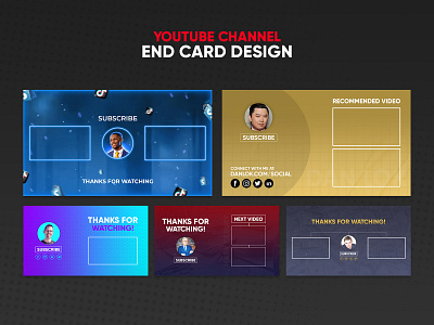YouTube End Card Design end ecreen templates end screen template thumbnails youtube youtube channel youtube end card youtube end screen youtube thumbnail yt