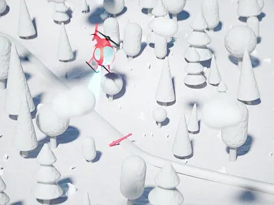 Helicopter monitoring service 3d aftereffects animation artwork c4d cartoon clean design graphic illustration minimalistic motion graphics round simple simplicity ui