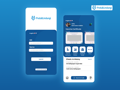 PeduliLindungi App Re-design app covid design indonesia pedulilindungi re design ui ux