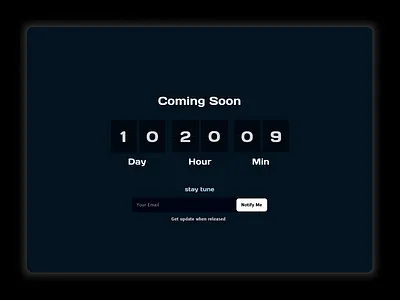 Coming Soon - Daily UI 048 coming soon daily ui dailyui dailyui006 day 048 ui ux web design