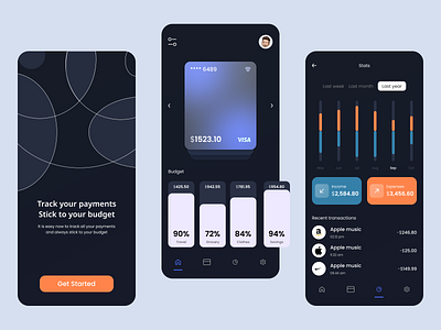 Budget and payment app app banking appp best ui clean dribble best shot finance finance app finance app ui fintech fintech app fintech app ui fintech ui goal investment minimal payment payment app ui ui design ux