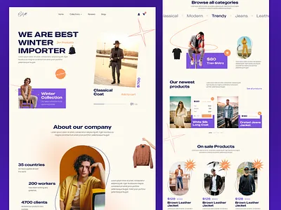 ecommerce fashion website cloth cloth website ecommerce ecommerce design ecommerce website fashion fashion website landing page landing page design online store product shop shop website store template ui design uiux web design website design