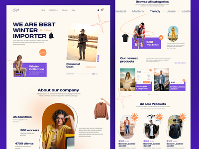 ecommerce fashion website cloth cloth website ecommerce ecommerce design ecommerce website fashion fashion website landing page landing page design online store product shop shop website store template ui design uiux web design website design