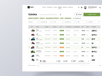 Equipment agroculture change characteristics choose product cms crm design equipment filters minimalism sheets sorting tractors ui uiux