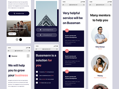 Responsive Bussman - Business Management Website Landing Page business landing page responsive web design website website responsive