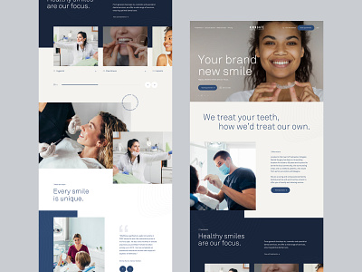 Dental Clinic cosmetic sirgery dental dentist design homepage landing page sketch webdesign website