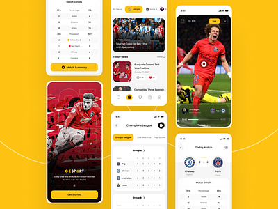 sport app betting branding clean daily ui design designer football app game graphic design illustration interface live football live update minimal mobile app mobile ui prediction sport ui ux