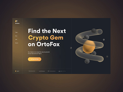 Cryptocurrency trading platform landing page 3d motion crypto daily design homepage landing page nft ui web webdesign website