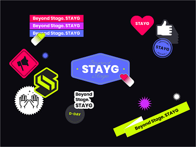 STAYG: Beyond Stage. branding design graphic illustration sticker