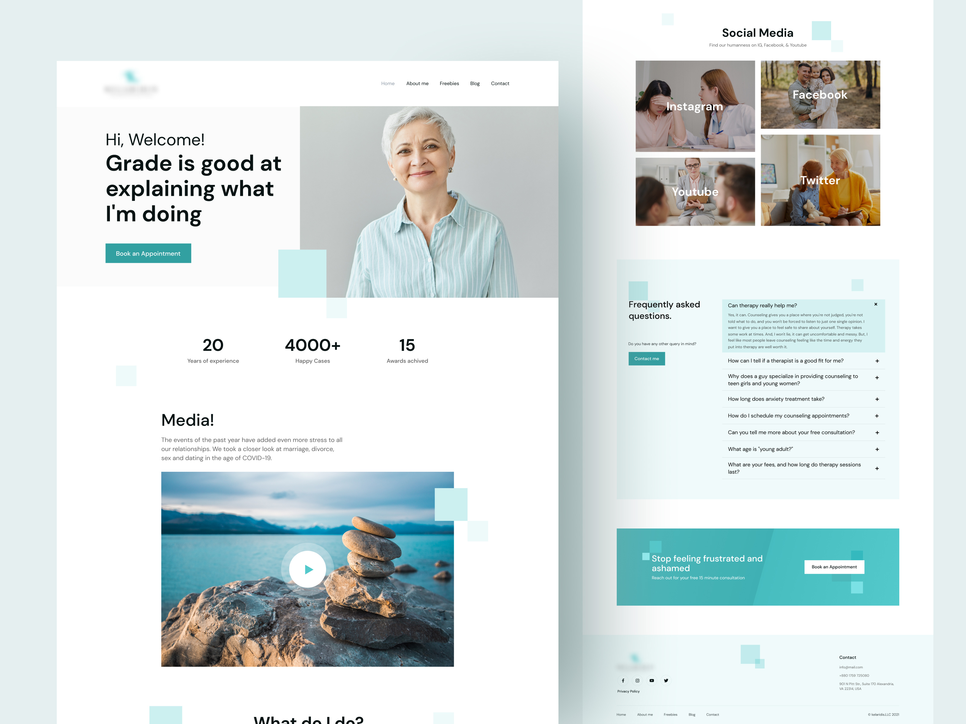 Couple Therapist - Personal Website Design 2022 best shot best shot branding digital wallet doctor figma graphic design health care landing page meta minimal design mobile app design nft personal website responsive design therapist trendy design ui design ux design website design