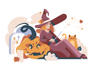 Halloween 3d art design illustration vector