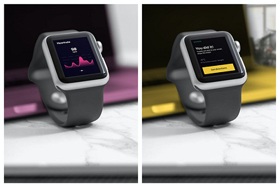 Realistic Smart Watch Mockups abstract applewatch clean device display ios iwatch macbook mockup presentation realistic responsive simple smart smart watch smartwatch technology ui ux web