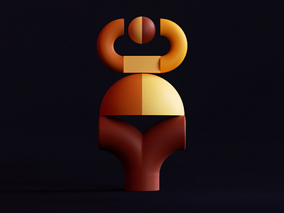 Totem shapes 3D 3d 3d art 3d artist animation brand branding color design graphic design illustration logo motion graphics ui