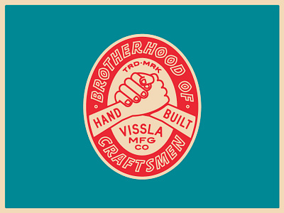 Vissla Badge (unused) badge branding design graphic design identity illustration logo surf typography