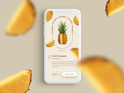 Fruit Shopping UI app button design fruit mobile order shop shopping ui ux web