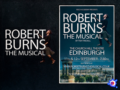 Robert Burns The Musical brand branding design graphic design illustration logo photoshop
