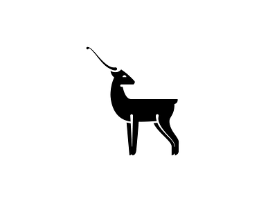 Antelope animal animals antelope brand branding deer elegant feminine gazelle horn icon illustration logo logo design logos