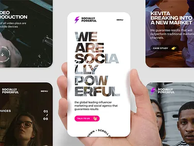 Socially Powerful - Web Design & Development design development ui ux web website