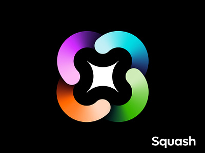 Squash logo concept pt.1.1 (. for sale ) brand branding compression conversion dynamic editing gradient icon logo photo star technology