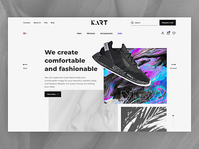 E-commerce for a sportswear store branding e commerce logo sport sportswear ui ux webdesign