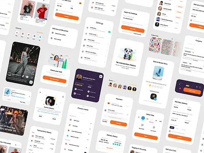 Hypd Components app branding clean component creative design ecommerce gradients icon illustration interface mobile modern product styleguide typography ui uiux widgets