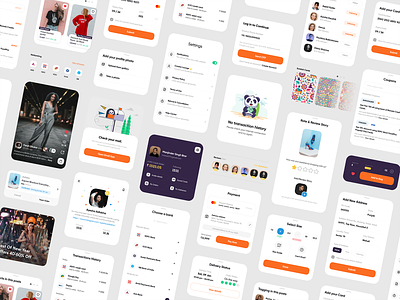 Hypd Components app branding clean component creative design ecommerce gradients icon illustration interface mobile modern product styleguide typography ui uiux widgets