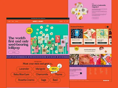Amborella Organics Ecommerce Homepage branding design ecom ecommerce home home page homepage landing shop ui ux web website