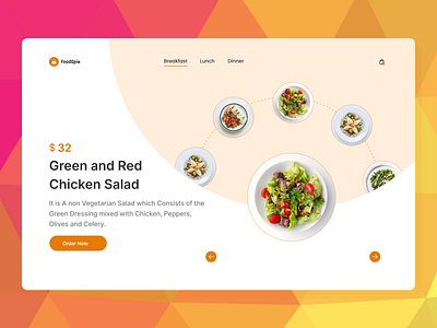 FoodSpin/Healthy food animation branding logo motion graphics ui