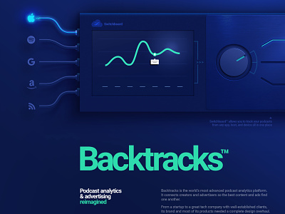 Backtracks — Case Study advertising analytics animation art direction backtracks interaction design podcast podcasts ui ux web webflow