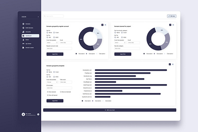 Domain management system app design graphic design illustration logo minimal mobile product design ui ux vector web web design website