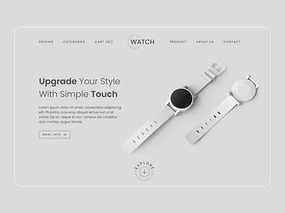 Watch Website Design app branding design graphic design icon illustration logo ui ux vector web web app design web design website website app design website design wesbite app